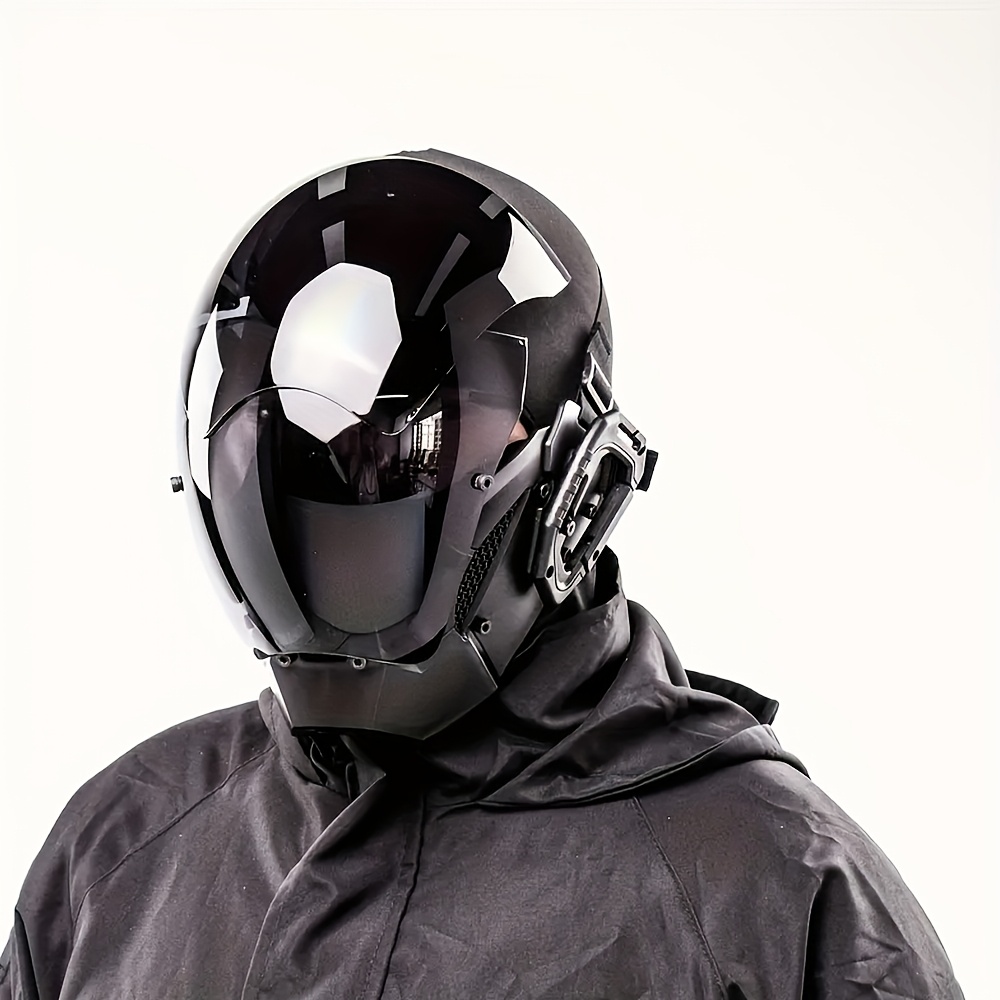 Black Cyberpunk Mask for Cosplay and Halloween